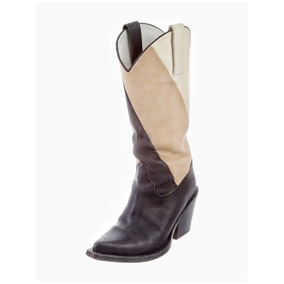 ACNE Studios Colorblock Cowboy Boots - Picture 3 of 8